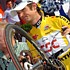 Frank Schleck im goldenen Trikot nach der fünften Etappe der Tour de Suisse 2007